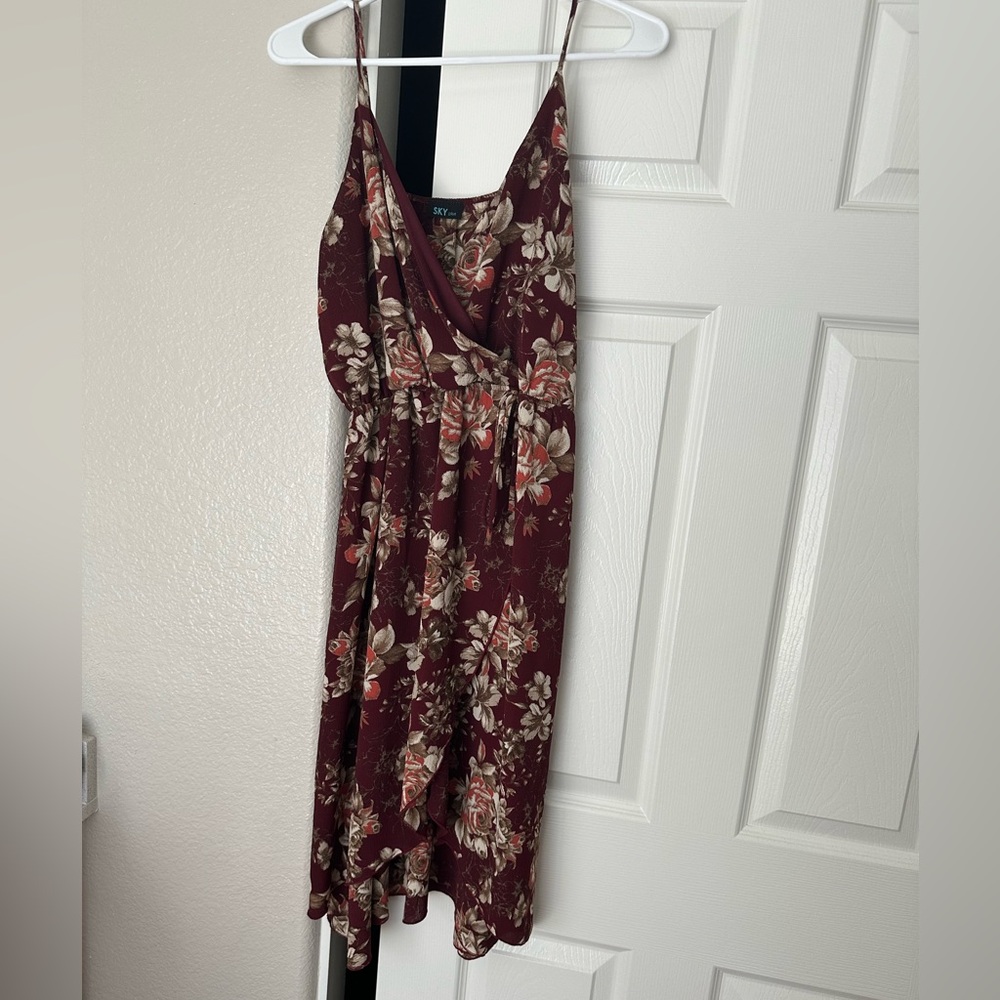 Floral high low dress